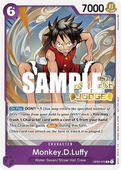 Monkey.D.Luffy (Judge Pack Vol. 2), One Piece Promotion Cards OP03-070