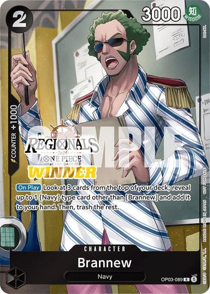 Brannew (Offline Regional 2024) [Winner], One Piece Promotion Cards OP03-089
