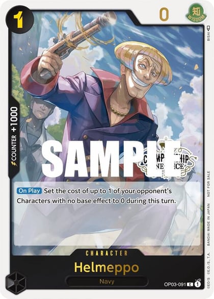 Helmeppo (Store Championship Participation Pack Vol. 2), One Piece Promotion Cards OP03-091
