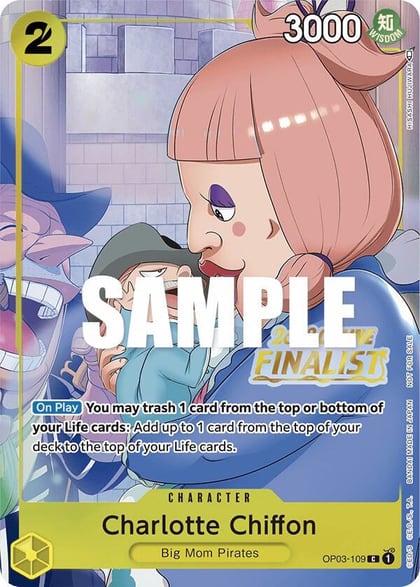 Charlotte Chiffon (Online Regional 2023) [Finalist], One Piece Promotion Cards OP03-109