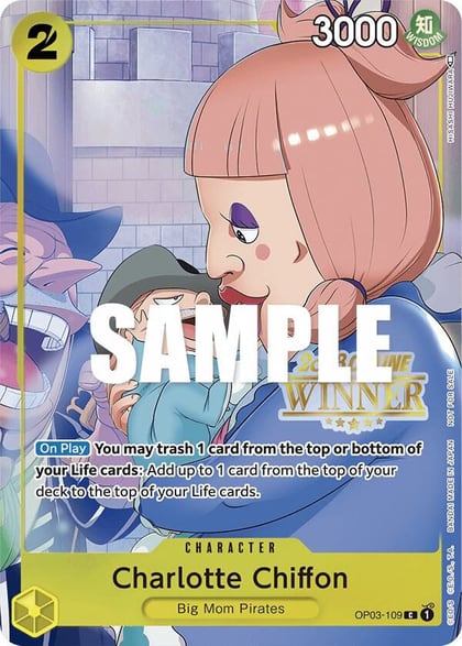 Charlotte Chiffon (Online Regional 2023) [Winner], One Piece Promotion Cards OP03-109
