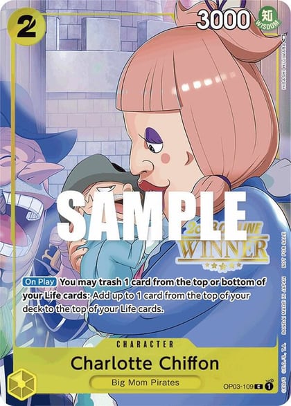 Charlotte Chiffon (Offline Regional 2023) [Winner], One Piece Promotion Cards OP03-109