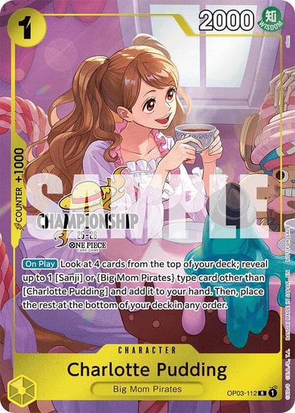 Charlotte Pudding (112) (CS 25-26 Celebration Pack), One Piece Promotion Cards OP03-112