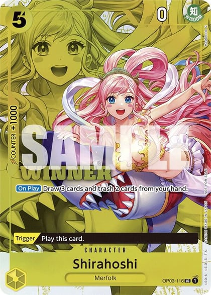 Shirahoshi (Winner Pack Vol. 6), One Piece Promotion Cards OP03-116