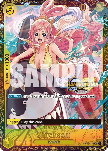 Shirahoshi (October Championship 2024 Online Regional), One Piece Promotion Cards OP03-116