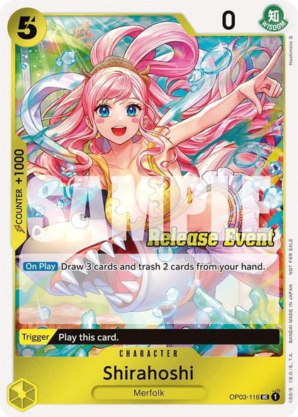 Shirahoshi (ST15 - ST20 Release Event Winner Pack), One Piece Promotion Cards OP03-116