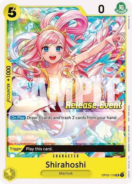 Shirahoshi (ST15 - ST20 Release Event Pack), One Piece Promotion Cards OP03-116