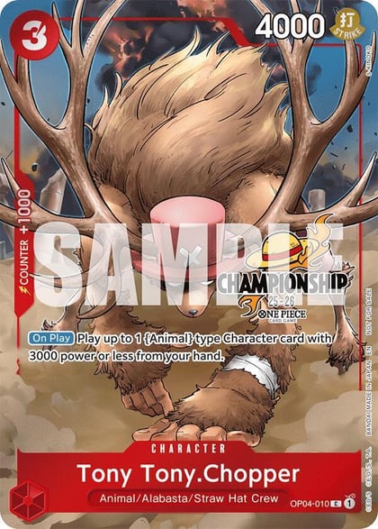 Tony Tony.Chopper (CS 25-26 Celebration Pack), One Piece Promotion Cards OP04-010