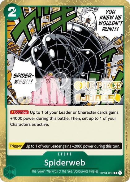 Spiderweb (Judge Pack Vol. 3), One Piece Promotion Cards OP04-035