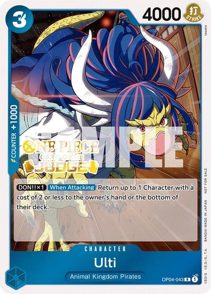 Ulti (Judge Pack Vol. 3), One Piece Promotion Cards OP04-043