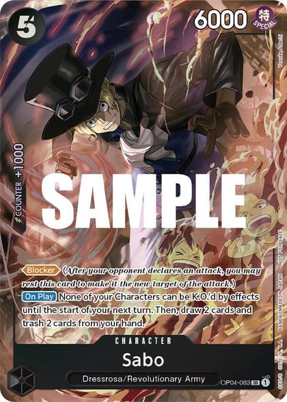 Sabo (Sealed Battle 2023 Vol. 1), One Piece Promotion Cards OP04-083