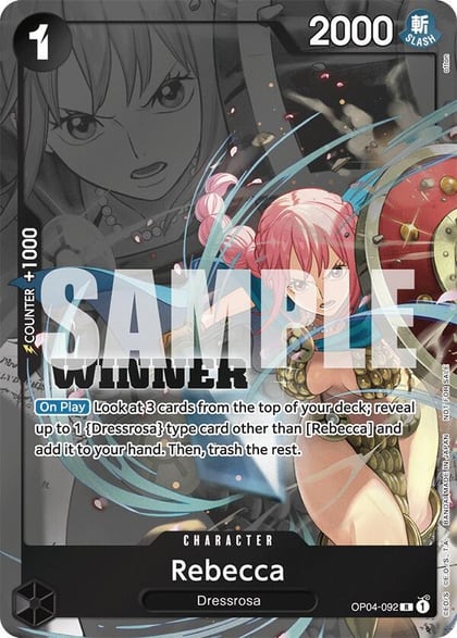 Rebecca (Winner Pack 2025 Vol. 2), One Piece Promotion Cards OP04-092