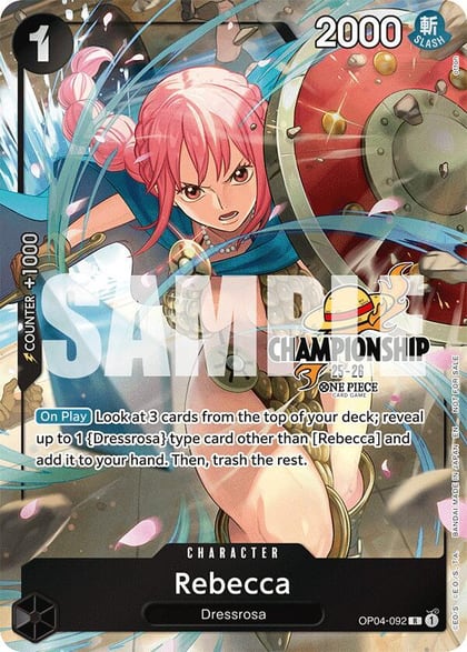 Rebecca (CS 25-26 Celebration Pack), One Piece Promotion Cards OP04-092