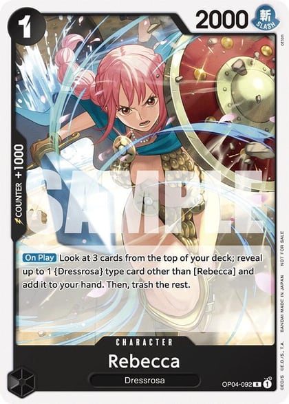 Rebecca (Tournament Pack 2025 Vol. 2), One Piece Promotion Cards OP04-092
