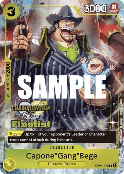 Capone"Gang"Bege (CS 2023 Top Players Pack) [Finalist], One Piece Promotion Cards OP04-100