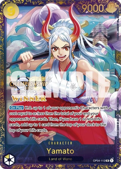 Yamato (Championship 2024 Finals Winner), One Piece Promotion Cards OP04-112