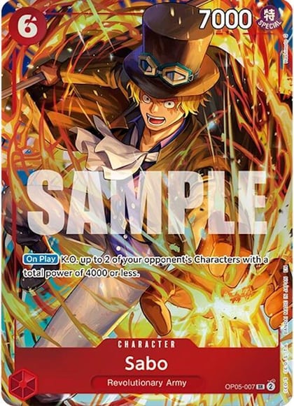 Sabo (Illustration Box Vol.5), One Piece Promotion Cards OP05-007