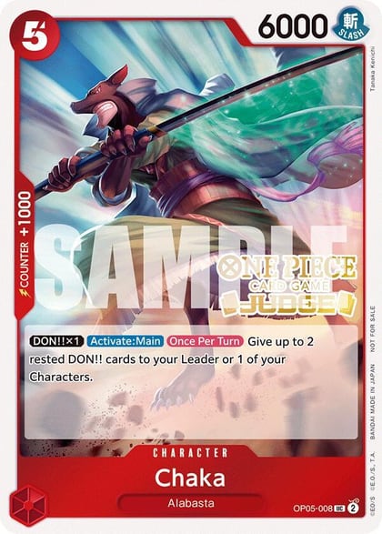 Chaka (Judge Pack Vol. 5), One Piece Promotion Cards OP05-008