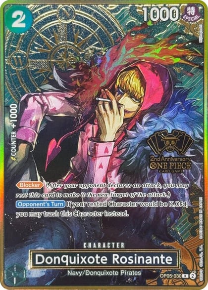 Donquixote Rosinante (One Piece Japanese Version 2nd Anniversary Set), One Piece Promotion Cards OP05-030
