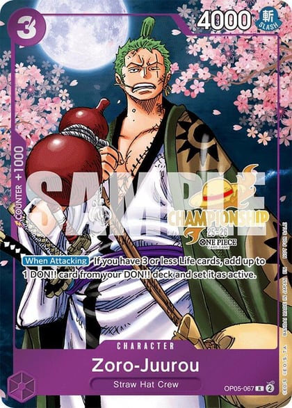 Zoro-Juurou (CS 25-26 Event Pack), One Piece Promotion Cards OP05-067