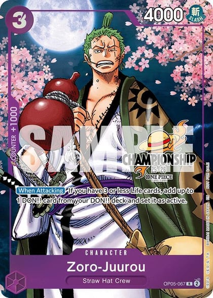 Zoro-Juurou (CS 25-26 Event Pack Finalist Ver.), One Piece Promotion Cards OP05-067
