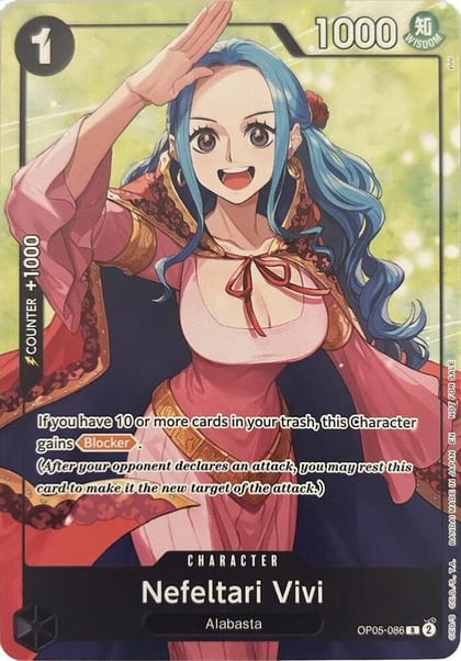 Nefeltari Vivi (Welcome Pack Vol. 2), One Piece Promotion Cards OP05-086