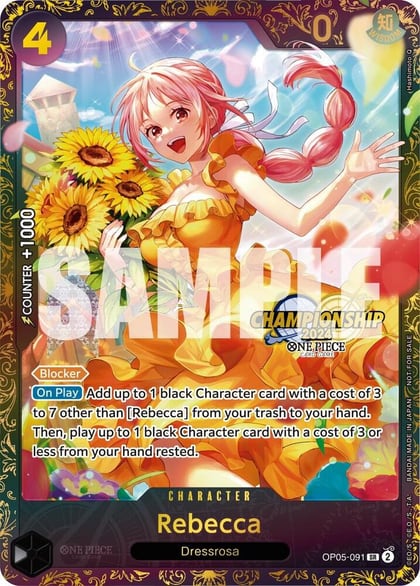 Rebecca (October Championship 2024 Online Regional), One Piece Promotion Cards OP05-091