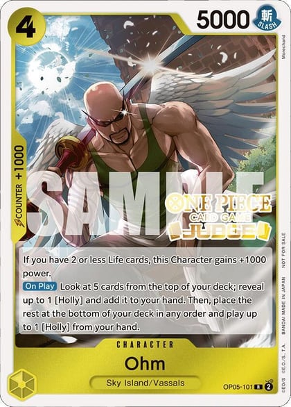 Ohm (Judge Pack Vol. 4), One Piece Promotion Cards OP05-101