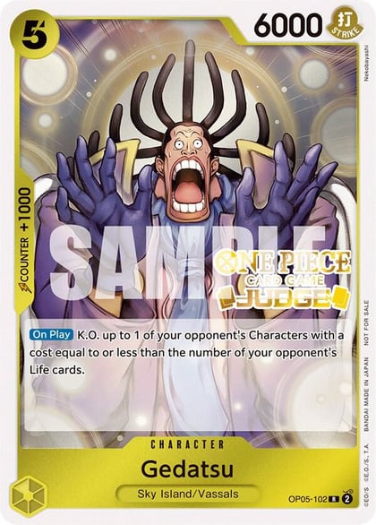 Gedatsu (Judge Pack Vol. 3), One Piece Promotion Cards OP05-102
