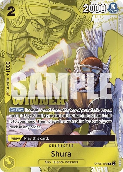 Shura (Winner Pack Vol. 7), One Piece Promotion Cards OP05-106