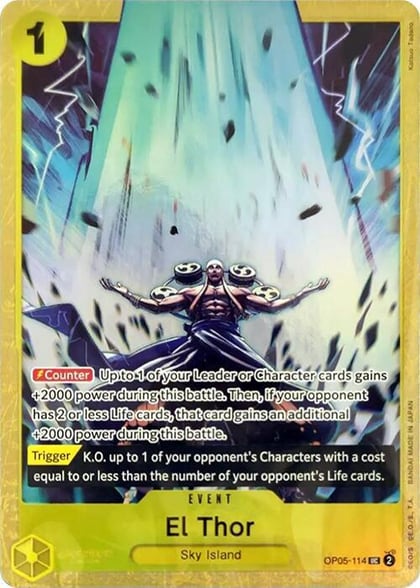 El Thor (Premium Card Collection -Best Selection Vol. 2-), One Piece Promotion Cards OP05-114