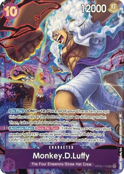 Monkey.D.Luffy (119) (English Version 2nd Anniversary Set), One Piece Promotion Cards OP05-119