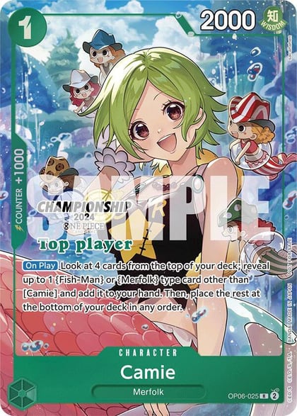 Camie (Championship 2024 Top Player Pack), One Piece Promotion Cards OP06-025