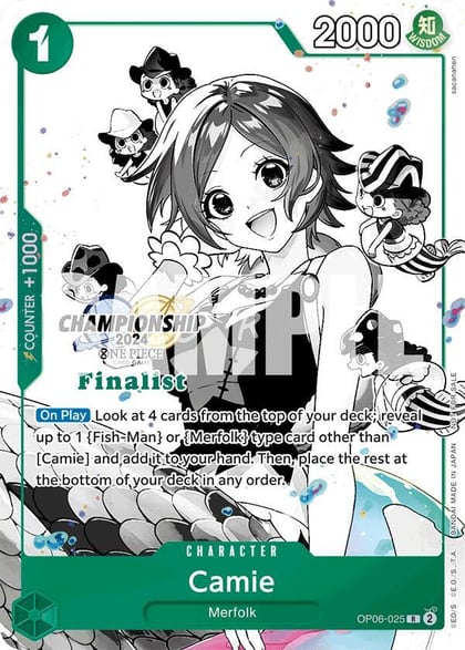 Camie (Championship 2024 Finalist Card Set Vol. 2), One Piece Promotion Cards OP06-025
