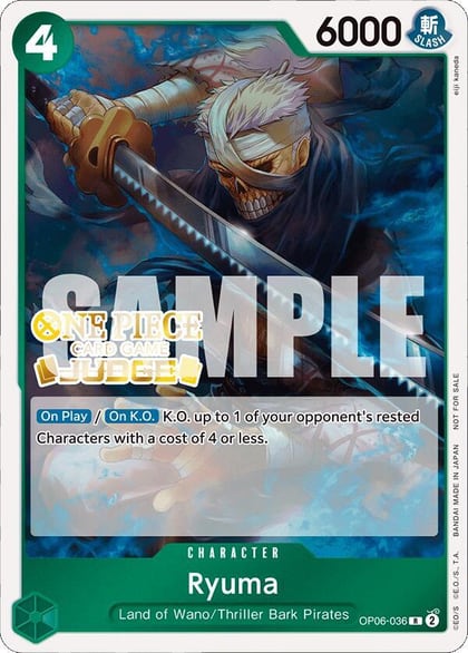 Ryuma (Judge Pack Vol. 4), One Piece Promotion Cards OP06-036
