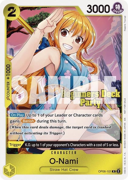 O-Nami (Beginners Deck Party [ST-23] - [ST-28] Participation Pack), One Piece Promotion Cards OP06-101