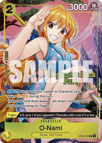 O-Nami (Beginners Deck Party [ST-23] - [ST-28] Winner Pack), One Piece Promotion Cards OP06-101