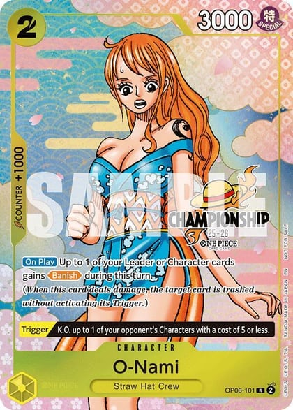 O-Nami (CS 25-26 Event Pack Finalist Ver.), One Piece Promotion Cards OP06-101