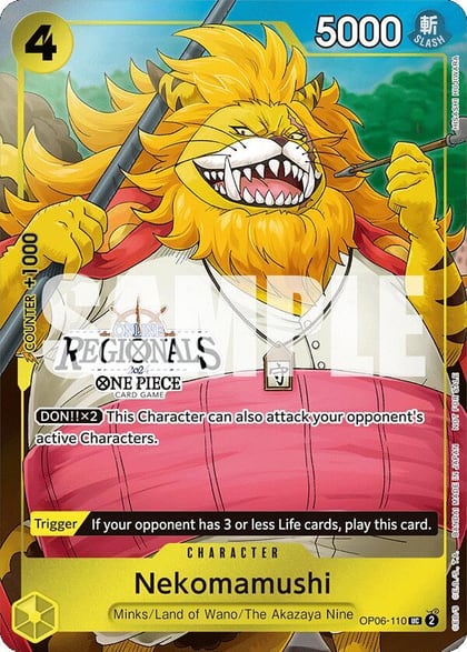 Nekomamushi (Online Regional 2024 Vol. 3), One Piece Promotion Cards OP06-110