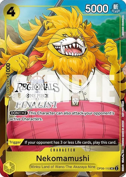 Nekomamushi (Online Regional 2024 Vol. 3) [Finalist], One Piece Promotion Cards OP06-110