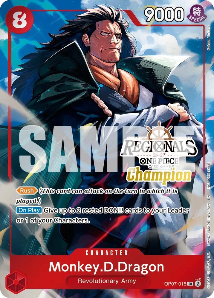 Monkey.D.Dragon (Regionals Champion Card Set 26-27 Vol.2), One Piece Promotion Cards OP07-015