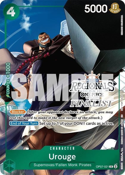 Urouge (Online Regional Finalist Card Set 2025 Vol.1), One Piece Promotion Cards OP07-021