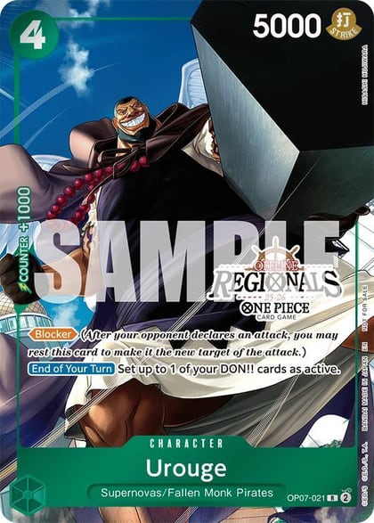 Urouge (Offline Regional Participation Pack 2025 Vol.1), One Piece Promotion Cards OP07-021