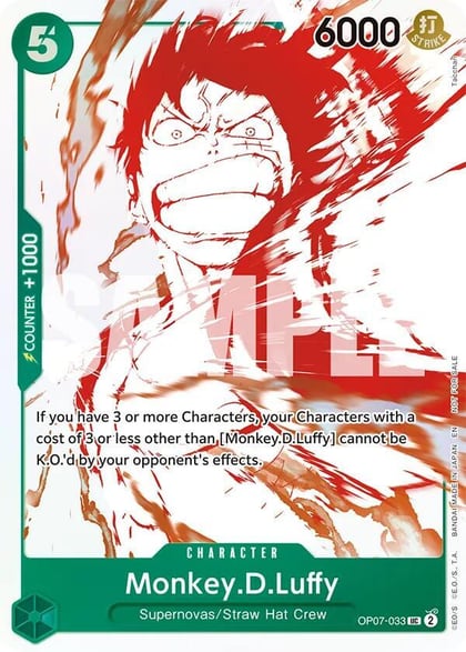 Monkey.D.Luffy - OP07-033 (3rd Anniversary Treasure Campaign Pack), One Piece Promotion Cards OP07-033