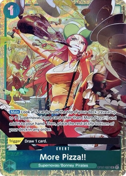 More Pizza!! (Premium Card Collection -Best Selection Vol. 4-), One Piece Promotion Cards OP07-037