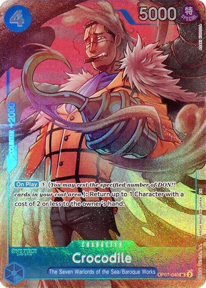 Crocodile (Seven Warlords of the Sea Binder Set), One Piece Promotion Cards OP07-040