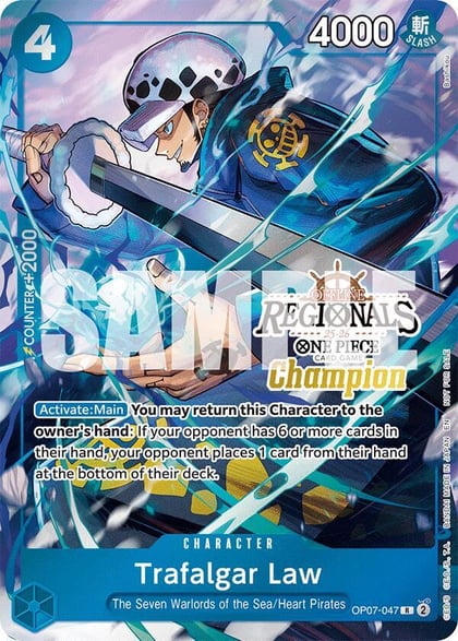 Trafalgar Law (Offline Regional Champion Card Set 2025 Vol.2), One Piece Promotion Cards OP07-047