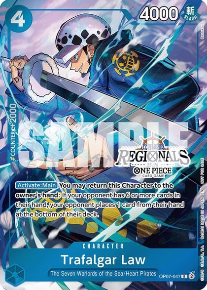 Trafalgar Law (Online Regional Participation Pack 2025 Vol.2), One Piece Promotion Cards OP07-047