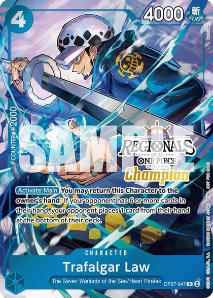 Trafalgar Law (Online Regional Champion Card Set 2025 Vol.2), One Piece Promotion Cards OP07-047