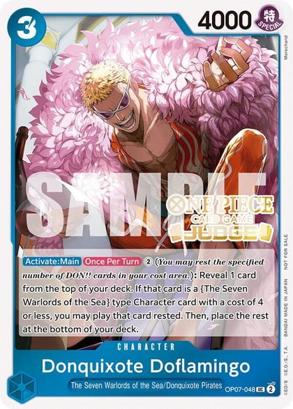 Donquixote Doflamingo (Judge Pack Vol. 5), One Piece Promotion Cards OP07-048